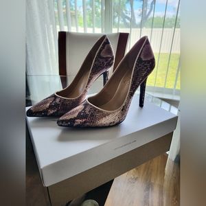 Jessica Simpson Snake Print Sequin heels